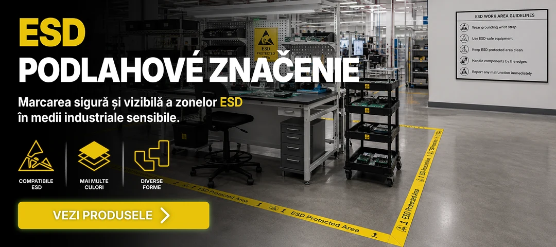 MARCAJE DE PARDOSEALĂ ESD