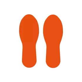 Semn de podea  Amprenta Piciorului ORANGE