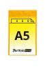 Pungă de identificare, A4, portret, magnetic, galben, 350µ, 10 bucată