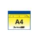 Pungă de identificare, A4, peisaj magnetic, albastru, 350µ, 10 bucată