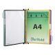 Set suport magnetic de perete, metal, A4, + 5 panouri de afișaj, mixt