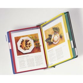   Set suport de perete A4, metal, oțel inoxidabil + 10 panouri de afișaj, mixt