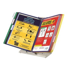   Set de mese antimicrobiene Sterifold A4, din metal, cu 10 panouri de prezentare, mixt