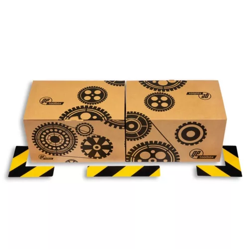 GEToolbox® I Formă Masiv 50 mm GALBEN-NEGRU
