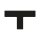 GEToolbox® T Formă Lungă Masiv 50mm NEGRU
