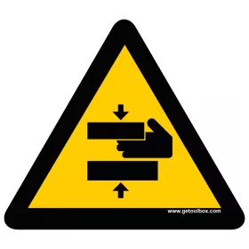   RISCUL DE RĂNIRE A MÂINILOR' SEMNUL DE PARDOSEALĂ 500 mm