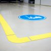 GEToolbox® Bandă de marcare a podelei 25mm x 50m ALBASTRU RAL 5005