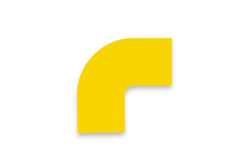 Colț de bandă GEToolbox® pentru benzi GET 100 mm GALBEN