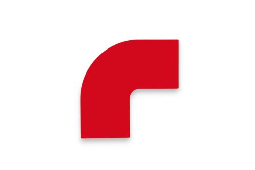 GEToolbox® TAPE CORNER FOR GET TAPES 50 mm ROȘU