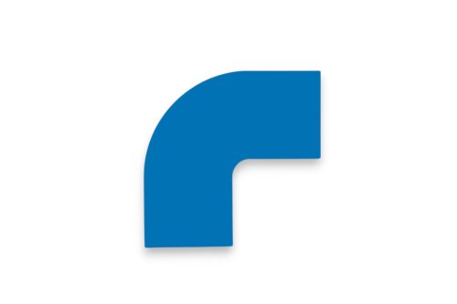 GEToolbox® colț de bandă pentru benzile GET 100 mm ALBASTRU