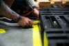 Colț de bandă GEToolbox® pentru benzi GET 75 mm ALBASTRU