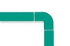 GEToolbox® colț de bandă pentru benzile GET 75 mm VERDE