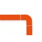 GEToolbox® TAPE CORNER FOR GET TAPES 50 mm ORANGE