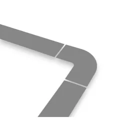 GEToolbox® colț de bandă pentru benzi GET 75 mm GREY