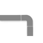 GEToolbox® TAPE CORNER FOR GET TAPES 50 mm GREY