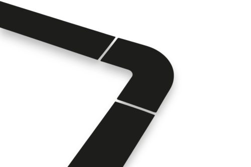 GEToolbox® colț de bandă pentru benzi GET 100 mm NEGRU