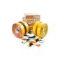 GEToolbox® Bandă de marcare a pardoselii 50mm x 50m ROȘU-ALB