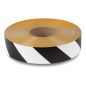 GEToolbox® Bandă de marcare a pardoselii 100 mm x 50 m ALB-NETRO