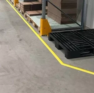 45° sarokelem padlójelölő szalaghoz 50 mm TRAFFIC SÁRGA GEToolbox®