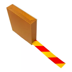   GEToolbox® Bandă de marcare a pardoselii 75mm x 50m GALBEN-ROȘU