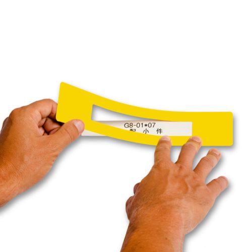 GEToolbox® FEREASTRA DE TEXT "Mini Cut-out" 75mm GALBEN