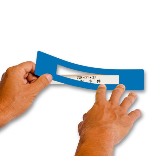 GEToolbox® FEREASTRA DE TEXT "Mini Cut-out" 100mm ALBASTRU