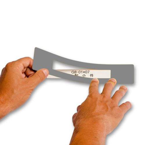 GEToolbox® FEREASTRA DE TEXT "Mini Cut-out" 100mm GREU