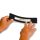 GEToolbox® FEREASTRA DE TEXT "Mini Cut-out" 75mm NEGRU