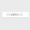 GEToolbox® FEREASTRA DE TEXT "Mini" 100mm ALB
