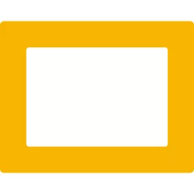  GEToolbox® Fereastră de etichetare pentru marcare podea "Plus" A4 TRAFFIC GALBEN RAL1023