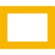 GEToolbox® Fereastră de etichetare pentru marcare podea "Plus" A4 TRAFFIC GALBEN RAL1023