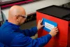 GEToolbox® Fereastră de etichetare pentru marcare podea "Plus" A4 TRAFFIC GALBEN RAL1023