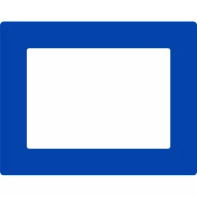   GEToolbox® Fereastră de etichetare pentru marcare podea "Plus" A4 SIGNAL ALBASTRU RAL 5005
