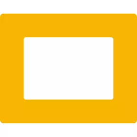   GEToolbox® Fereastră de etichetare pentru marcare podea "Plus" A5 TRAFFIC GALBEN RAL1023
