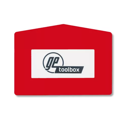 GEToolbox FEREASTRA DE TEXT® "Plus Arrow" A4 ROȘU
