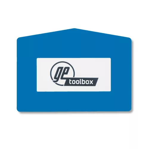 GEToolbox FEREASTRA DE TEXT® "Plus Arrow" A4 ALBASTRU