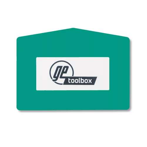 GEToolbox FEREASTRA DE TEXT® "Plus Arrow" A4 ALBASTRU