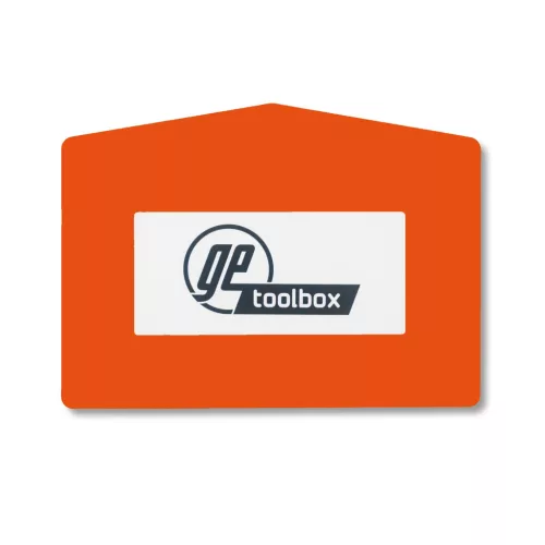 GEToolbox FEREASTRA DE TEXT® "Plus Arrow" A4 ORANGE