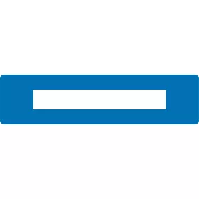   Fereastră de etichetare pentru marcare podea PLUS 75MM x 300MM ALBASTRU GEToolbox® 