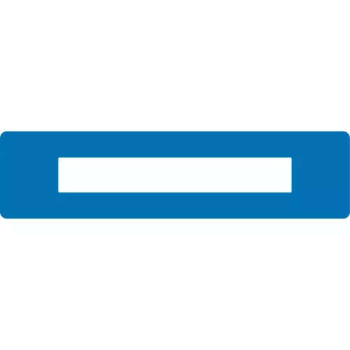 Fereastră de etichetare pentru marcare podea PLUS 75MM x 300MM ALBASTRU GEToolbox® 