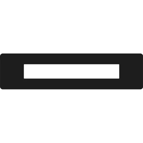 Fereastră de etichetare pentru marcare podea PLUS 75MM x 300MM NEGRU GEToolbox® 