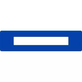   Fereastră de etichetare pentru marcare podea PLUS 75MM x 300MM SIGNAL ALBASTRU RAL 5005 GEToolbox® 