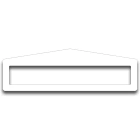   Fereastră de etichetare pentru marcare podea PLUS ARROW 45 x 300MM ALB GEToolbox® 