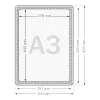 GEToolbox® Rama de mesaje A3 ALB