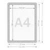GEToolbox® Rama de mesaje A4 GALBEN
