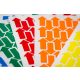 GEToolbox® Markere de Masă Săgeată-forma 7,5 mm ALB