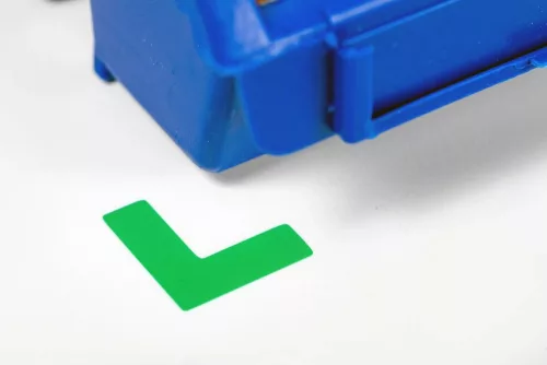GEToolbox® Markere de Masă Lung L-forma 5 mm ALB