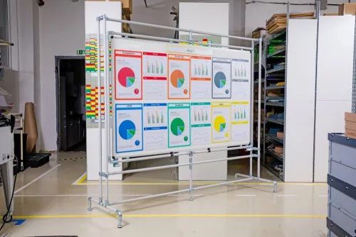 GEToolbox® Masă de producție pivotantă S Dimensiune S din aluminiu tubular