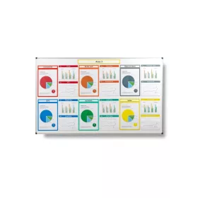   GEToolbox® Tablă magnetică magnetică de perete, șterse, care se poate monta pe perete L