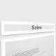GEToolbox® Antet pentru suportul de documente "LITE" A4 Peisaj ALB